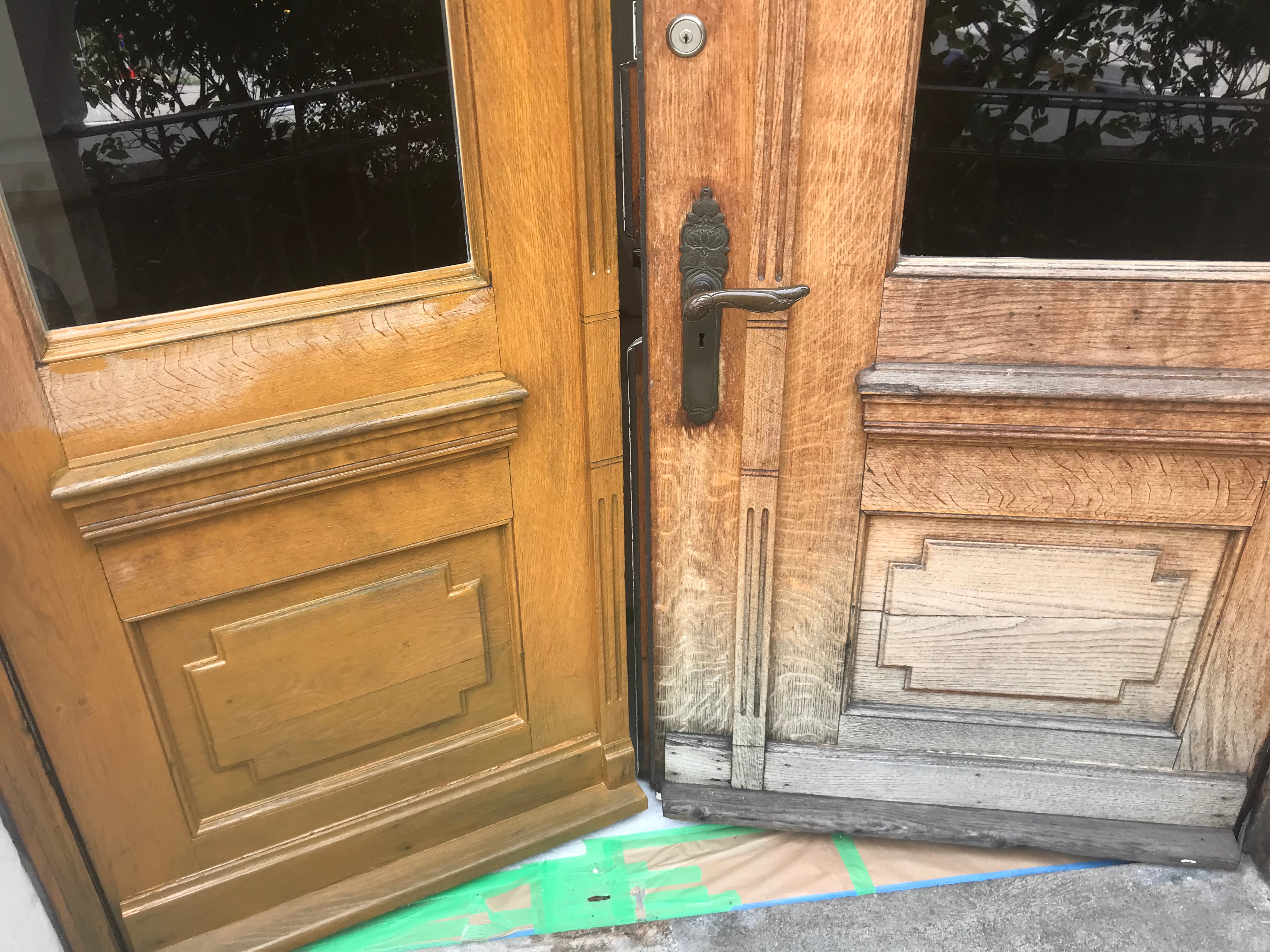 Alte Holztüre vorher nachher<br>